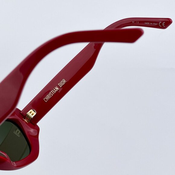 Dior DIORSIGNATURE B1U 35C0 BRAND NEW Sunglasses Shiny Red Green Women Butterfly main image 6